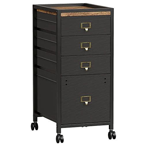 4 Drawers Mobile Fabric File Cabinet