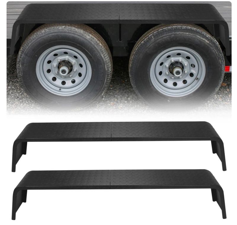 2pc trailer fenders for 13”-15” wheels