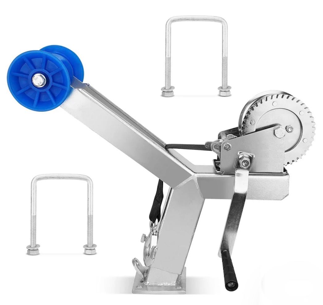 Boat trailer winch post