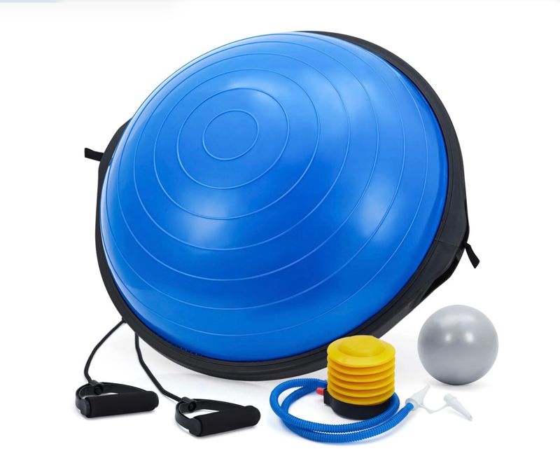 23 In - Balance Ball with Nonslip Base, Blue