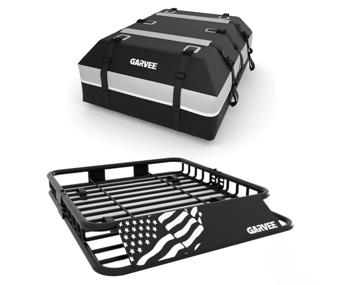 Universal roof rack 64x39x6 with cargo bag