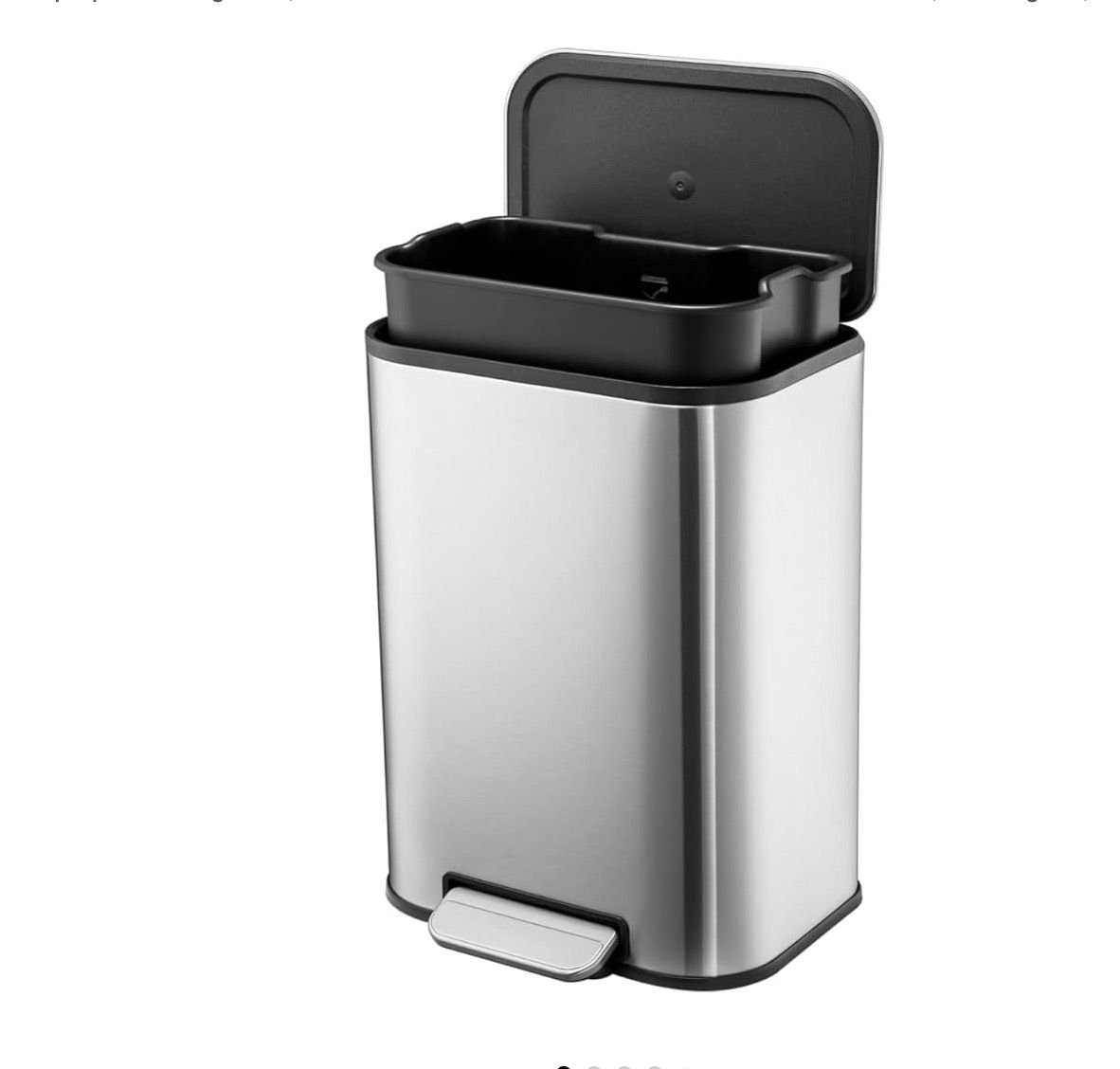 3.2 Gallon/12L Stainless Steel Garbage Can