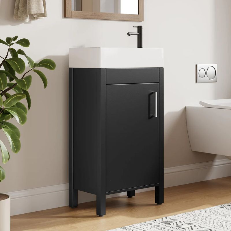 16" Bathroom Vanity With Sink