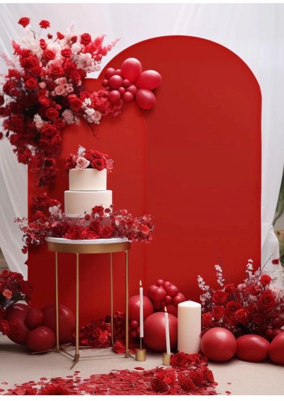 Photo Backdrop (Set of 3)- Red