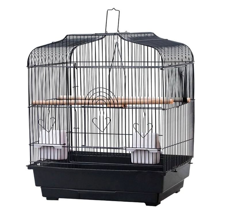 20 Inch Portable Metal Bird Travel Cage with Handle