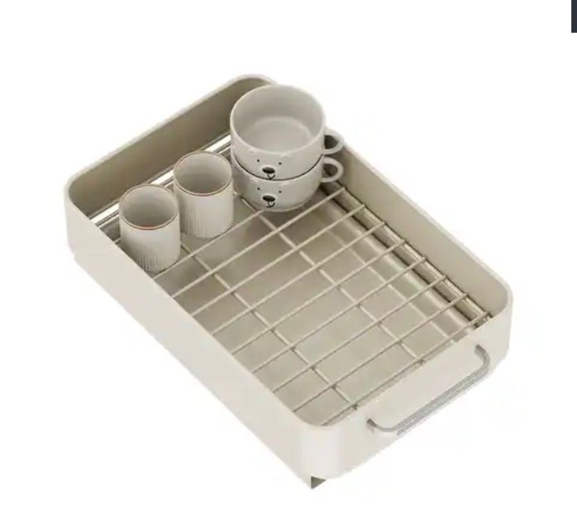 Pull-Out Flat, Under Sink Organizer, Cream AS IS