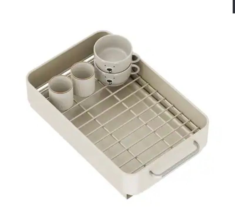 Pull-Out Flat, Under Sink Organizer, Cream AS IS