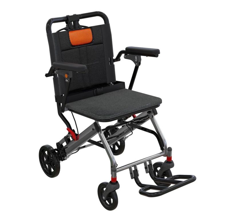 Ultra Lightweight Transport Wheelchair - Weighs 24 lbs.