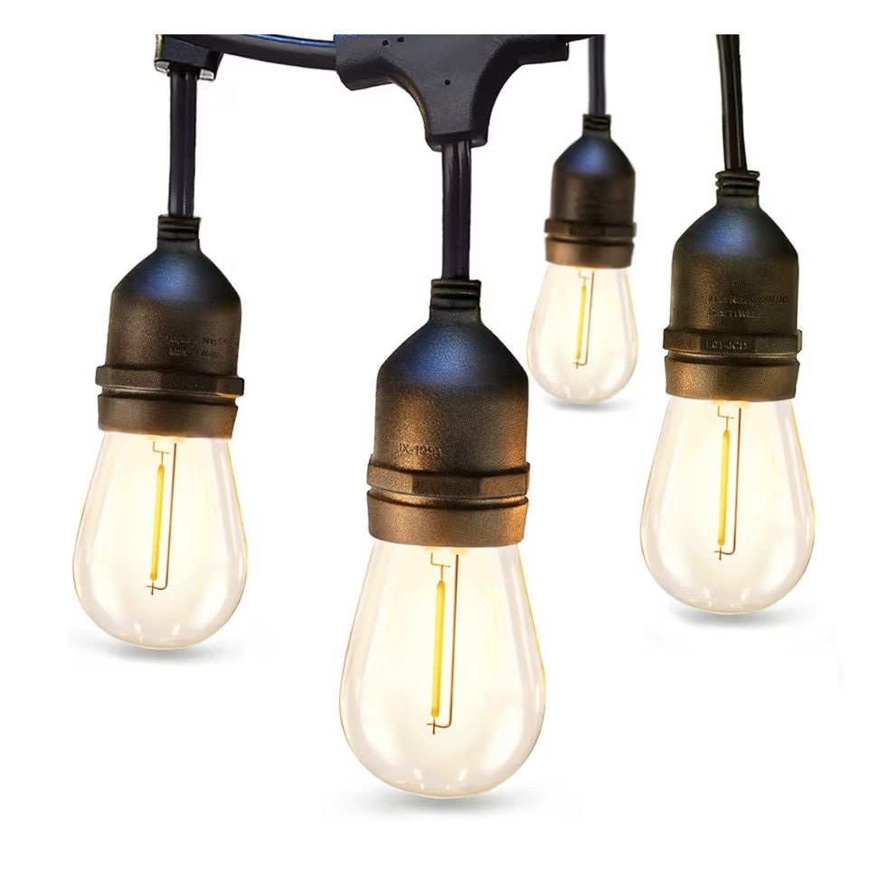 24Ft, 12LED String Lights E17 Bulb, Link 25 Strands