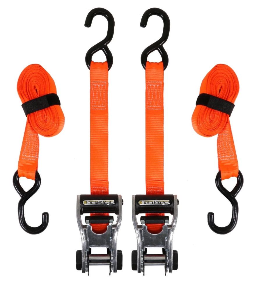 2Pk 1"x10Ft Ratchet Tie Downs