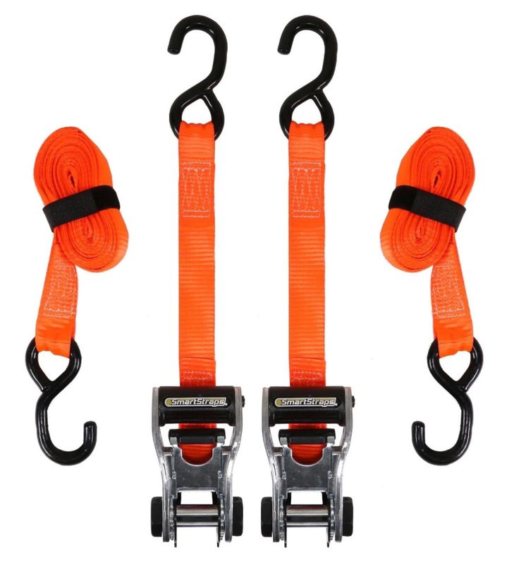 2Pk 1"x10Ft Ratchet Tie Downs