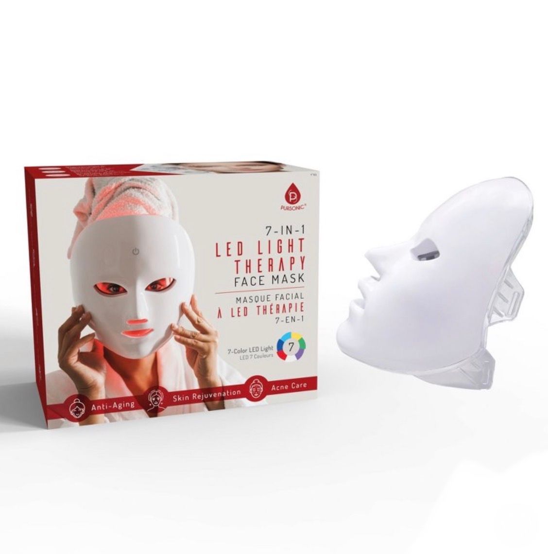 7 in 1 red light therapy mask