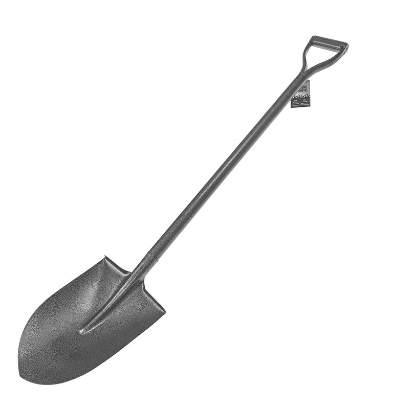48" Metal Round Head Shovel,45HRC Hardness,(Blade-9.1/2"X11.3/4" )