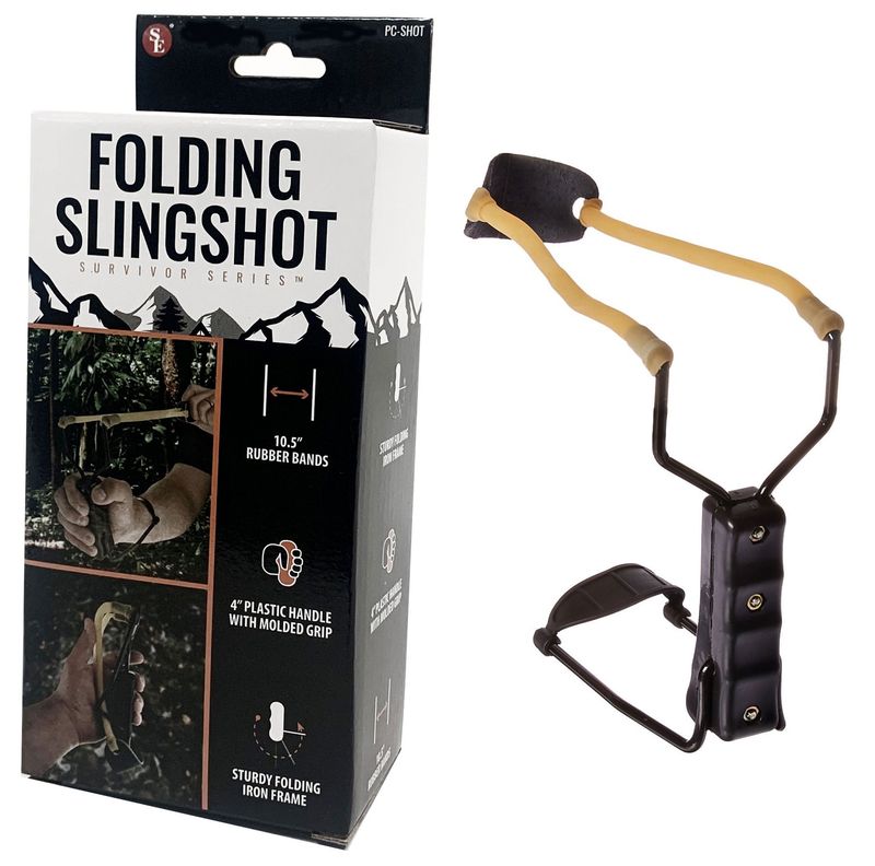 Natural Rubber Bands Folding Slingshot