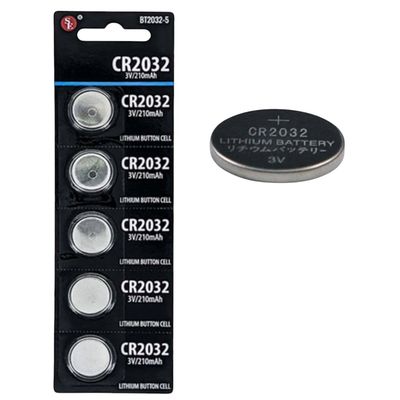 5 Pc CR2032 Lithium Button Cell Batteries Set,Good thru March 2030
