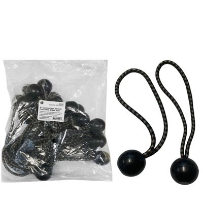 25 Pc Bag - 6" Camouflage Stretch Cord With Black Ball