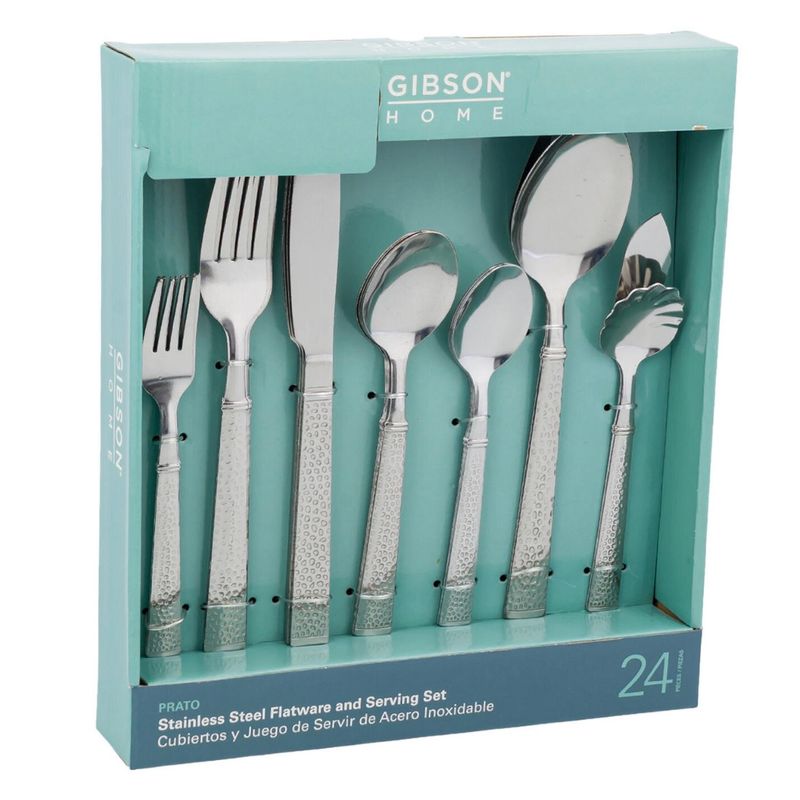 FLATWARE SET,24pc SS SILVER