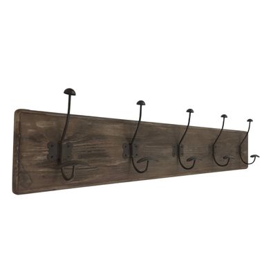 COAT rack 5HOOKS  RUSTIC