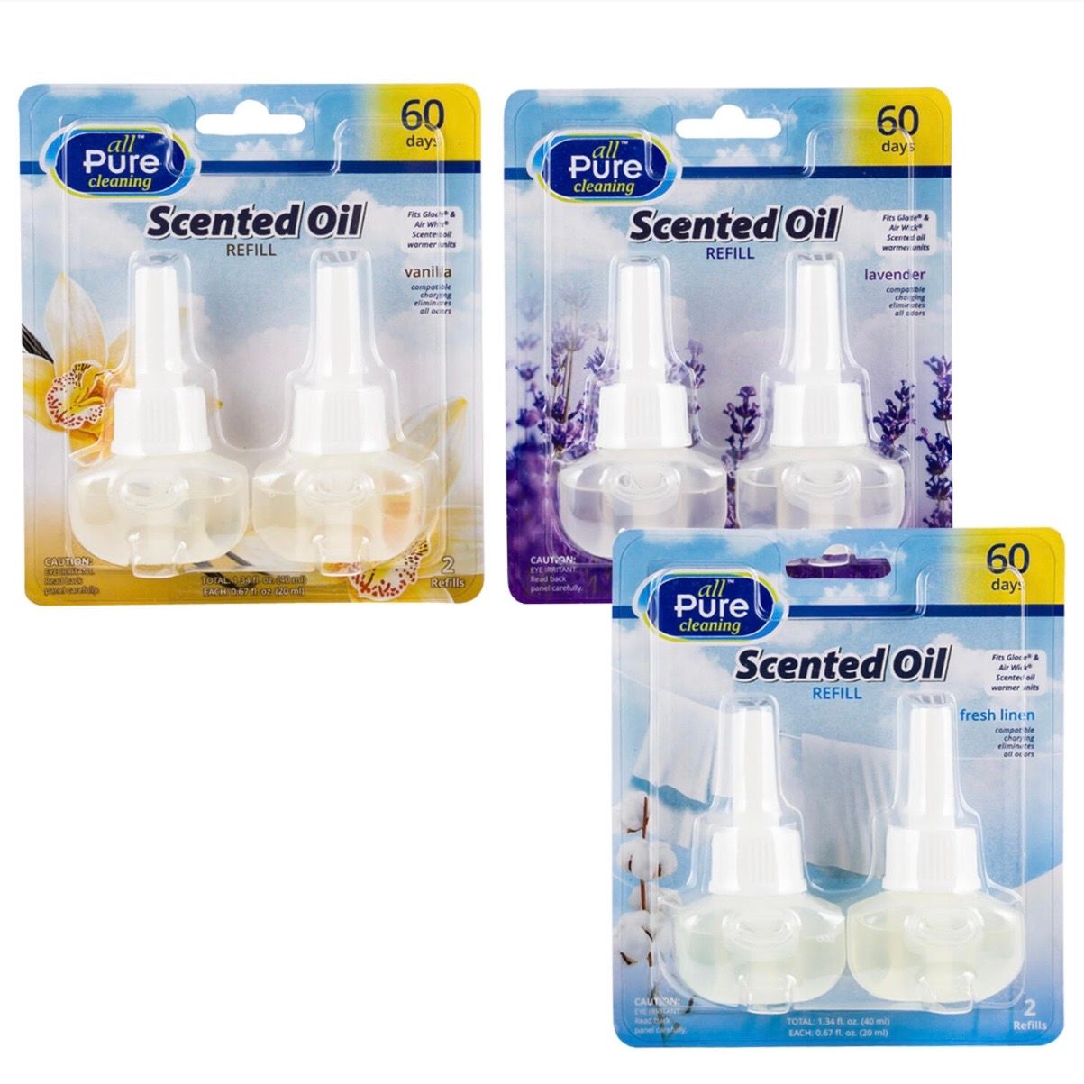 SCENTED OIL, 2PK REFILL 3AST
