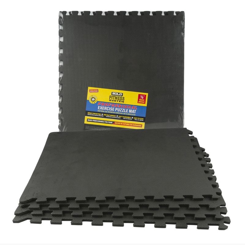 FLOOR MAT,4pcBLK EVA EXERCISE