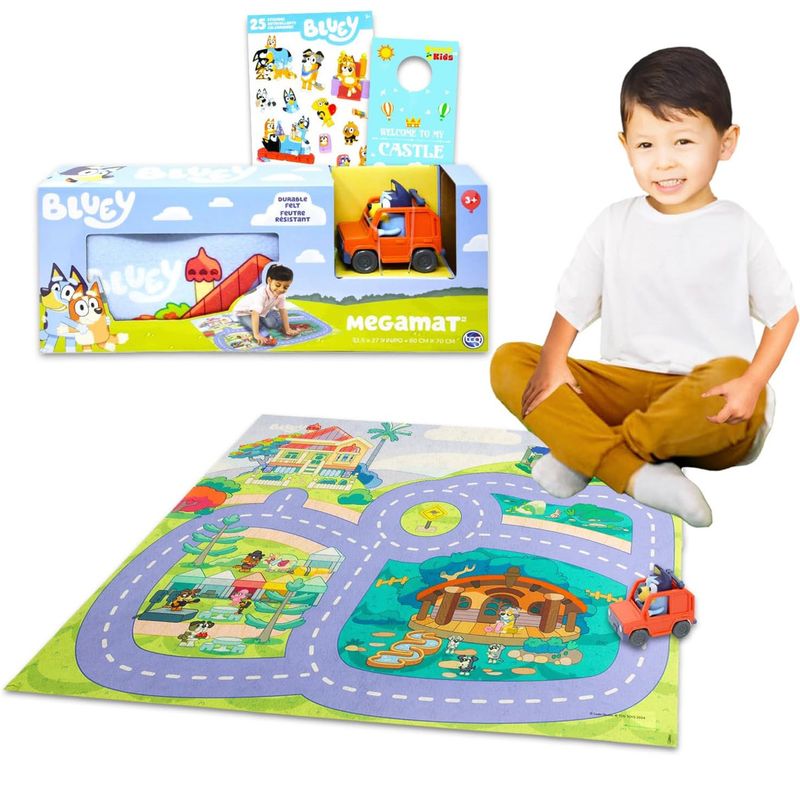 PLAYSET,2pc31x27"MEGAMAT BLUEY