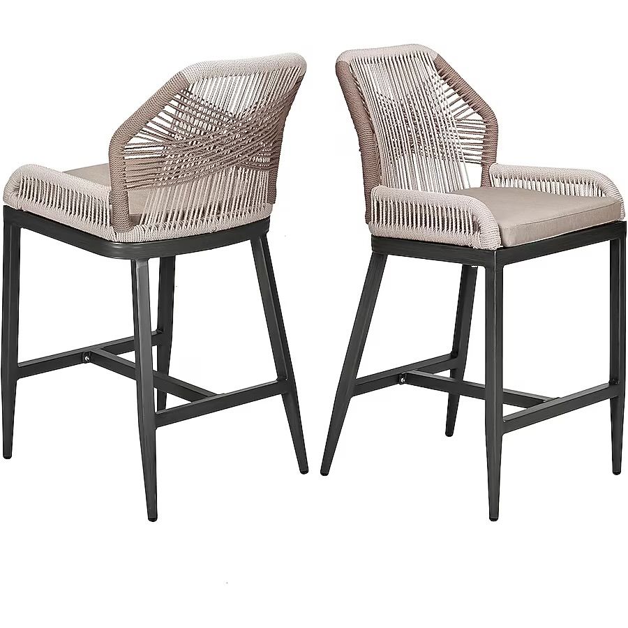 Indoor/outdoor counter height bar stools - SET OF 2