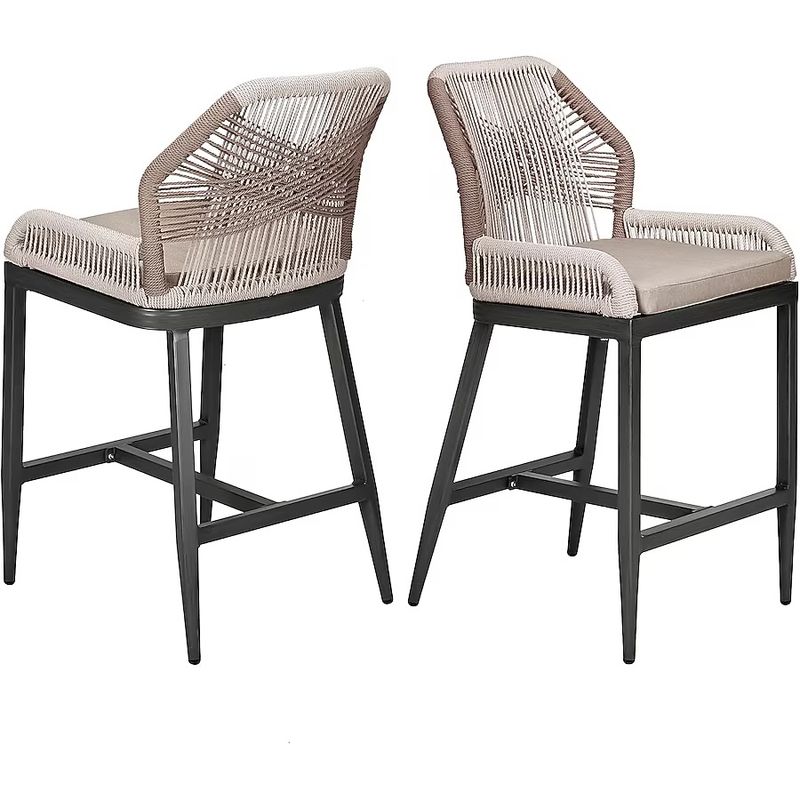 Indoor/outdoor counter height bar stools - SET OF 2