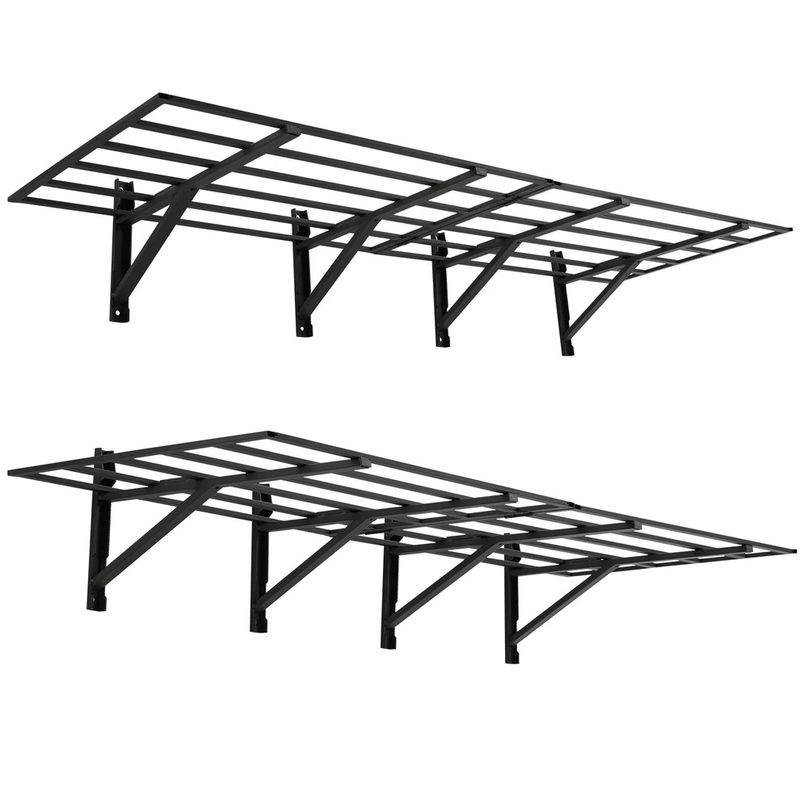 Storage Shelving Wall Mounted, 2 Pack 2x6ft, 1600 Lbs