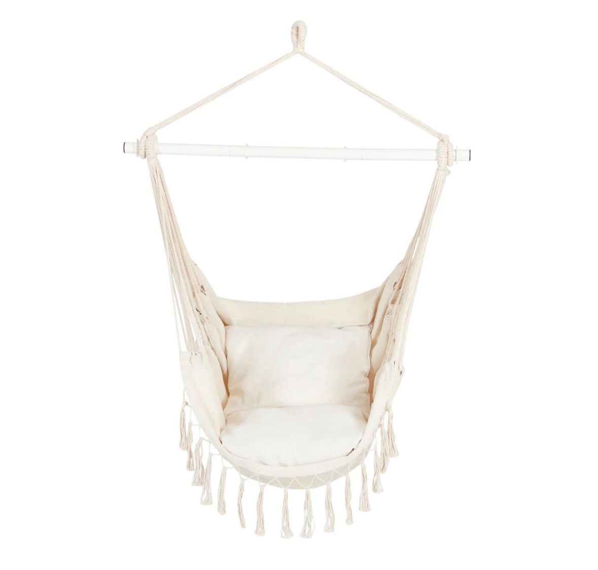 Hanging Hammock Chair w/ Spreader Bar, Natural
