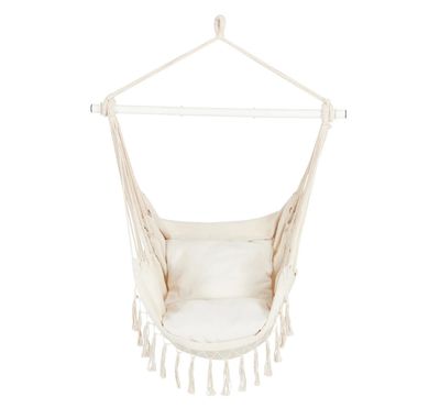 Hanging Hammock Chair w/ Spreader Bar, Natural