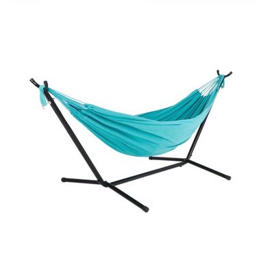 Double Hammock with Stand, Teal