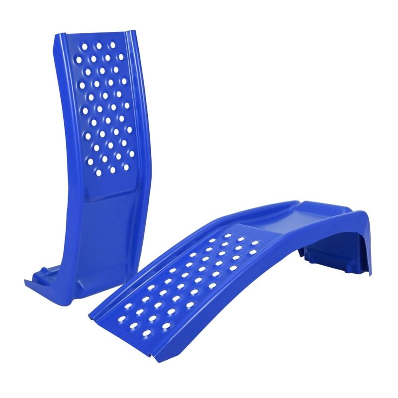 8" Heavy Duty Low Profile Steel Car Ramps, 2 Pack 8000 LBS