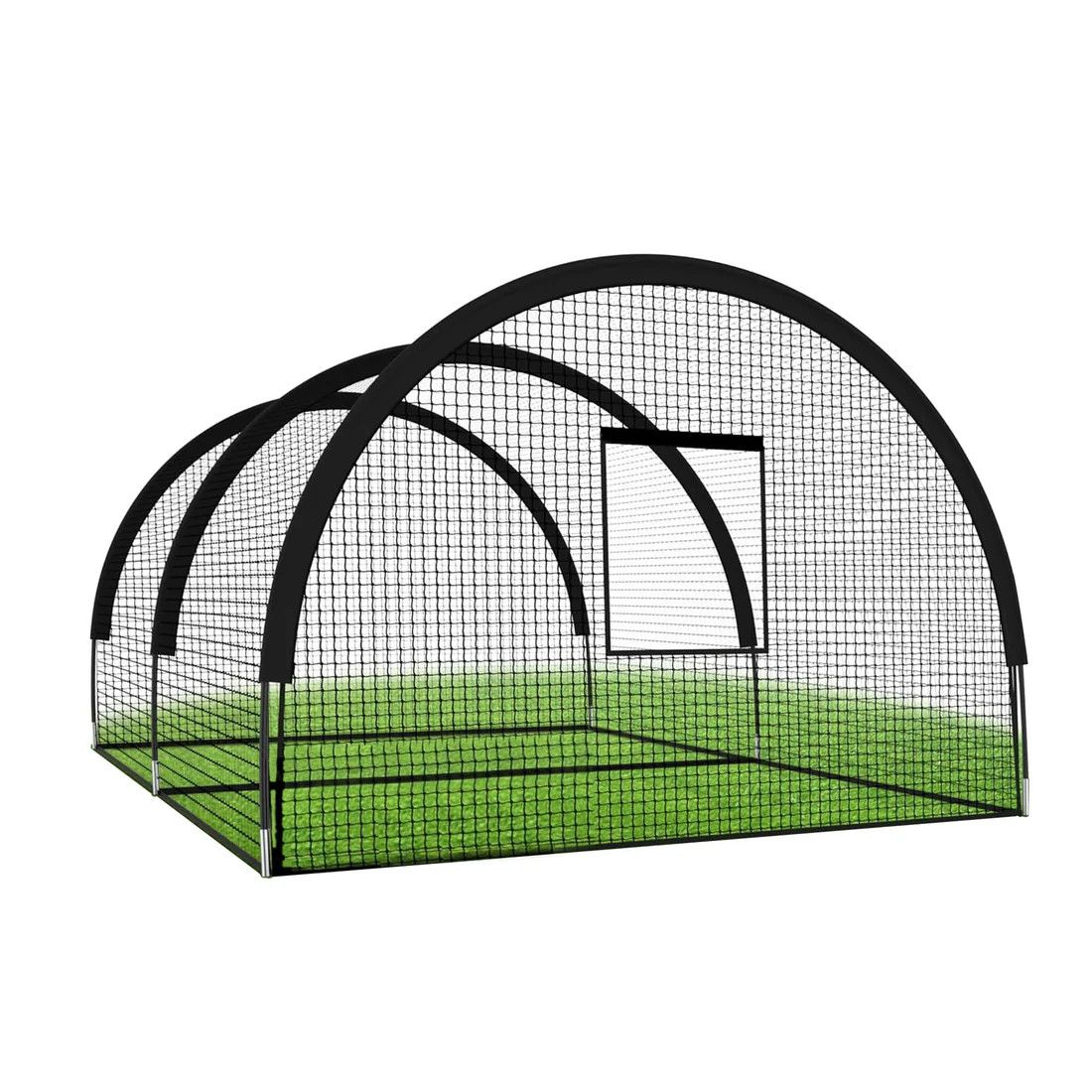 33Ft Baseball Batting Cage With Frame &amp; Net