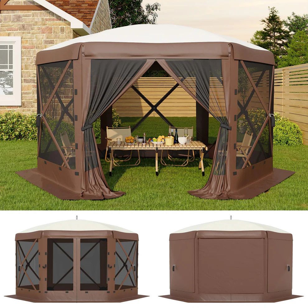 13x13 ft Screen Tent with 6 Wind Panels