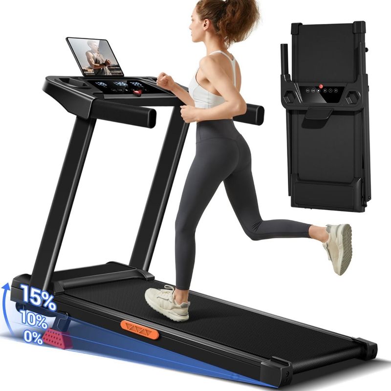 3-in-1 Treadmill With 15% Incline