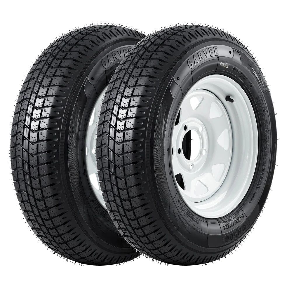 Trailer Tires ST205/75D14 6PR Load Range C - 5 Lug 14'' Rims