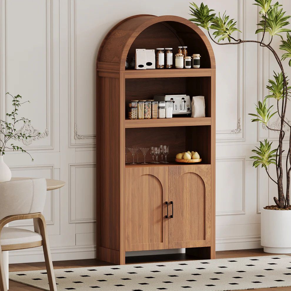 Mid-Century 71" Wood Bookshelf