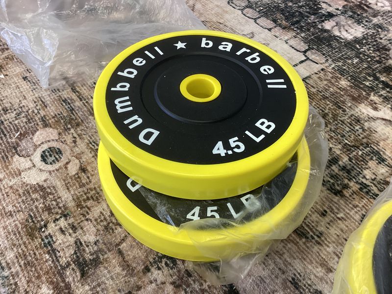 Set of 2 dumbbells -each 4.5;pounds