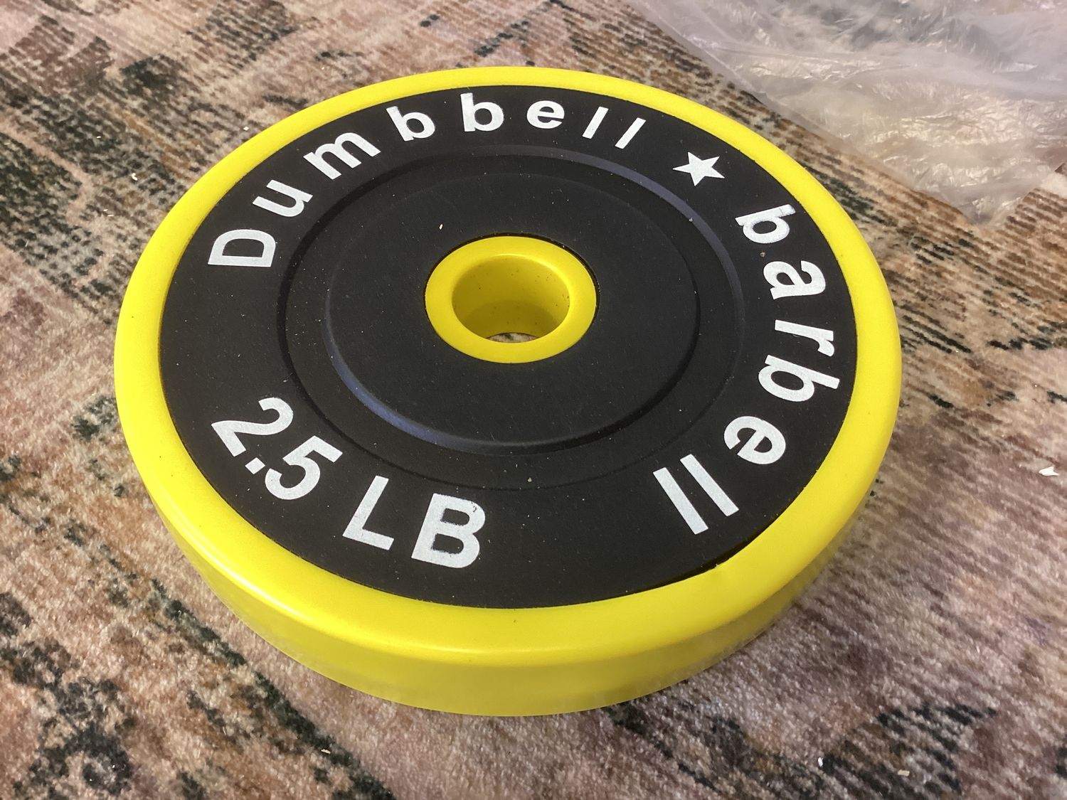 One 2.5 lb dumbbell