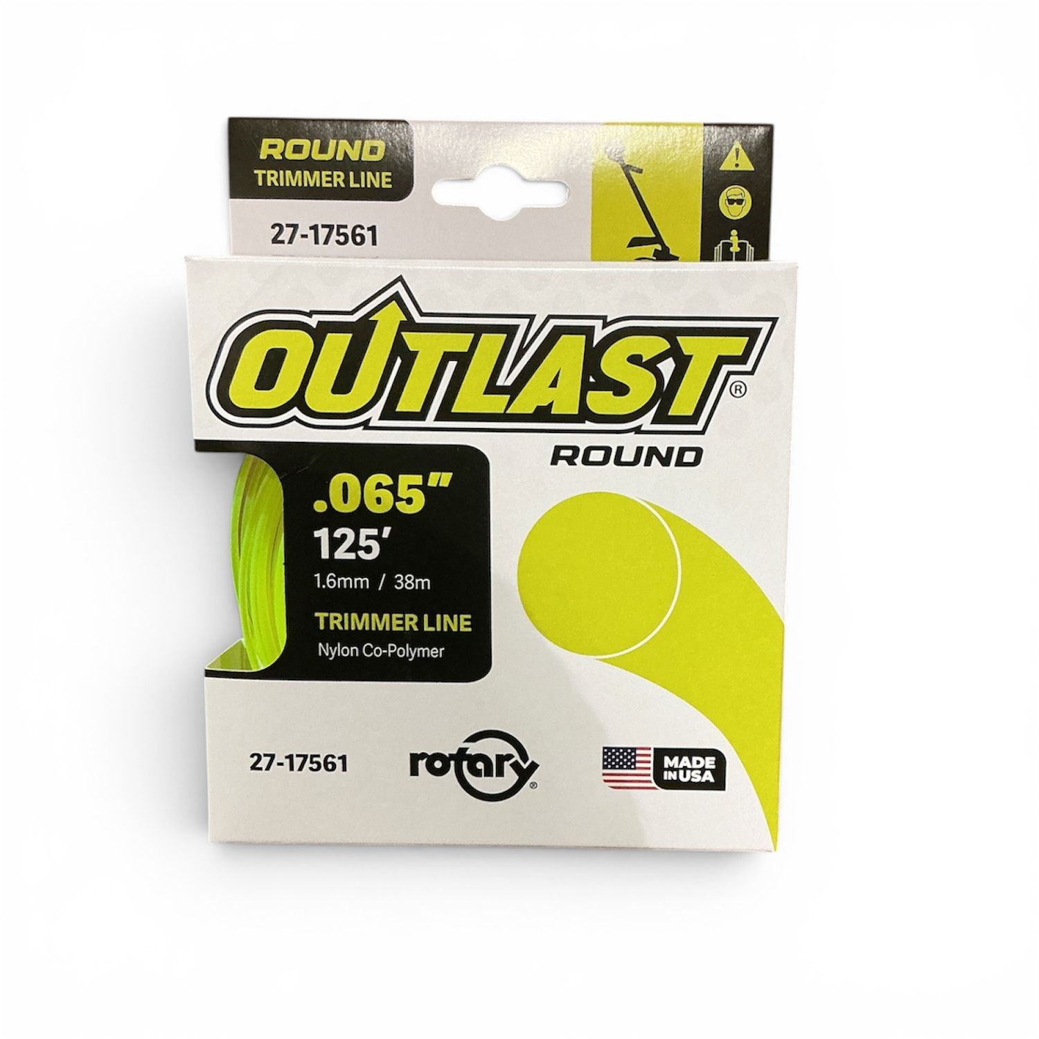 TRIMMER LINE .065 X 125 YELLOW