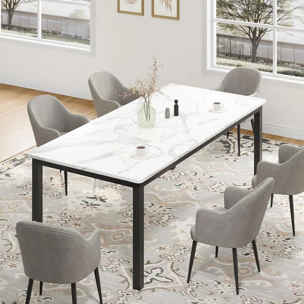 78.7" Large Rectangle Dining Table