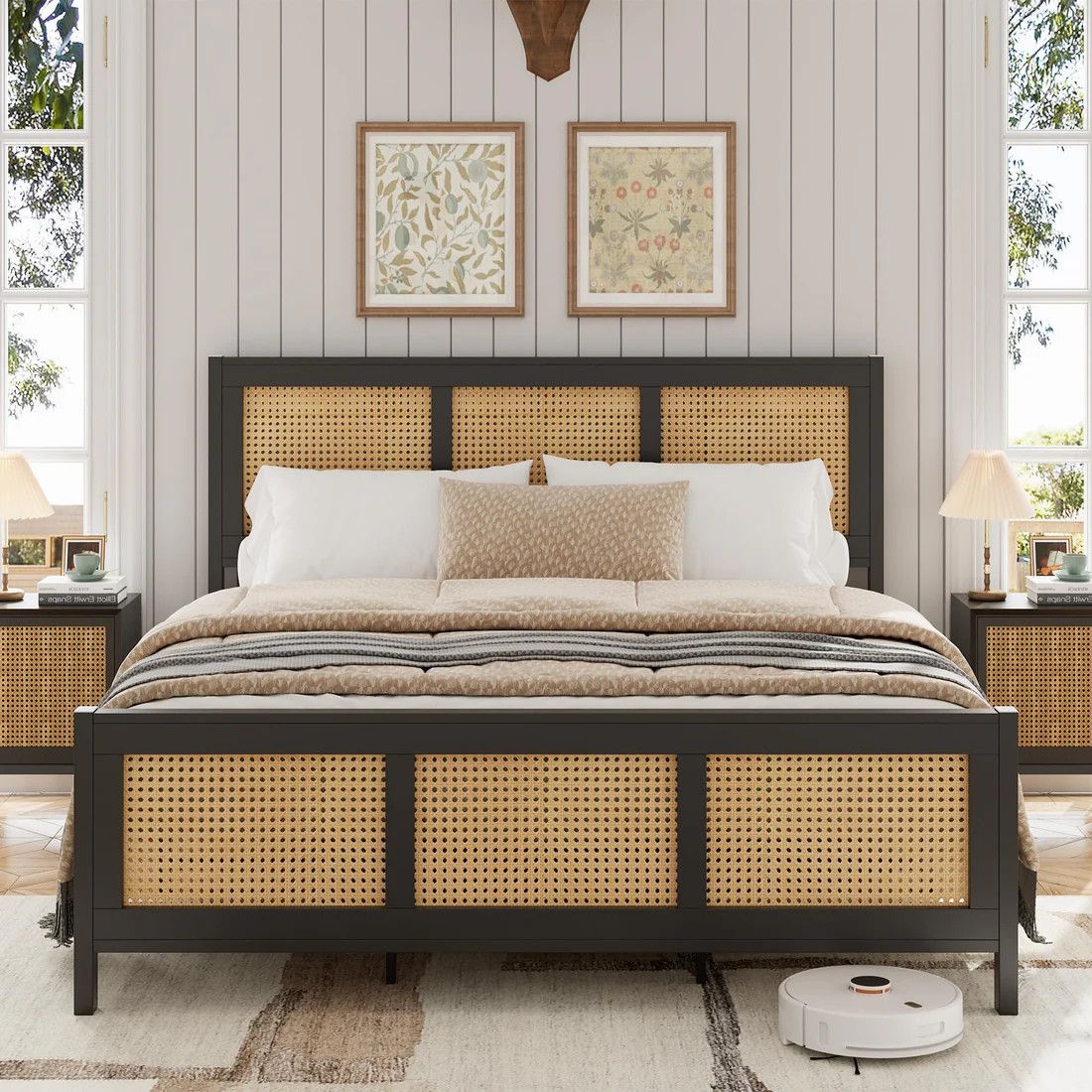 Full Size Rattan Bed Frame