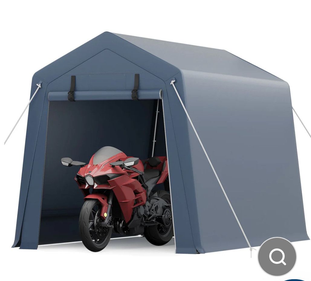 6x8 carport storage shelter
