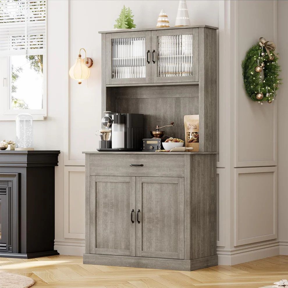 Kitchen Pantry Cabinet with Doors