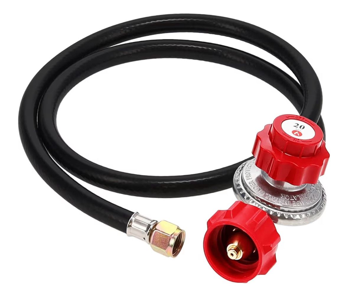 HIGH PRESSURE REGULATOR &amp; HOSE W/CSA 20 psi