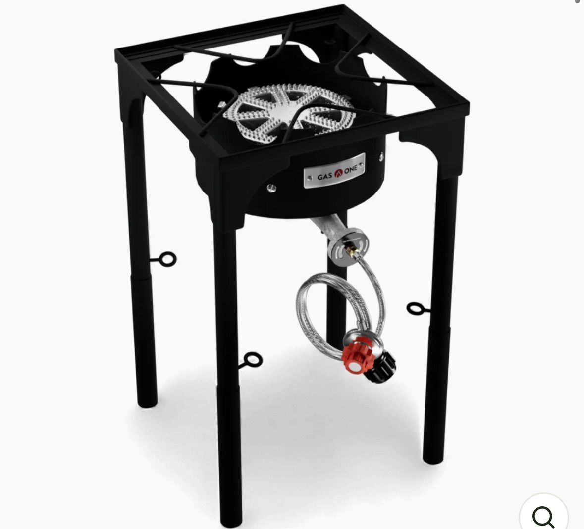 CAST IRON SINGLE BURNER W/ ADJUSTABLE LEGS 200k BTU
