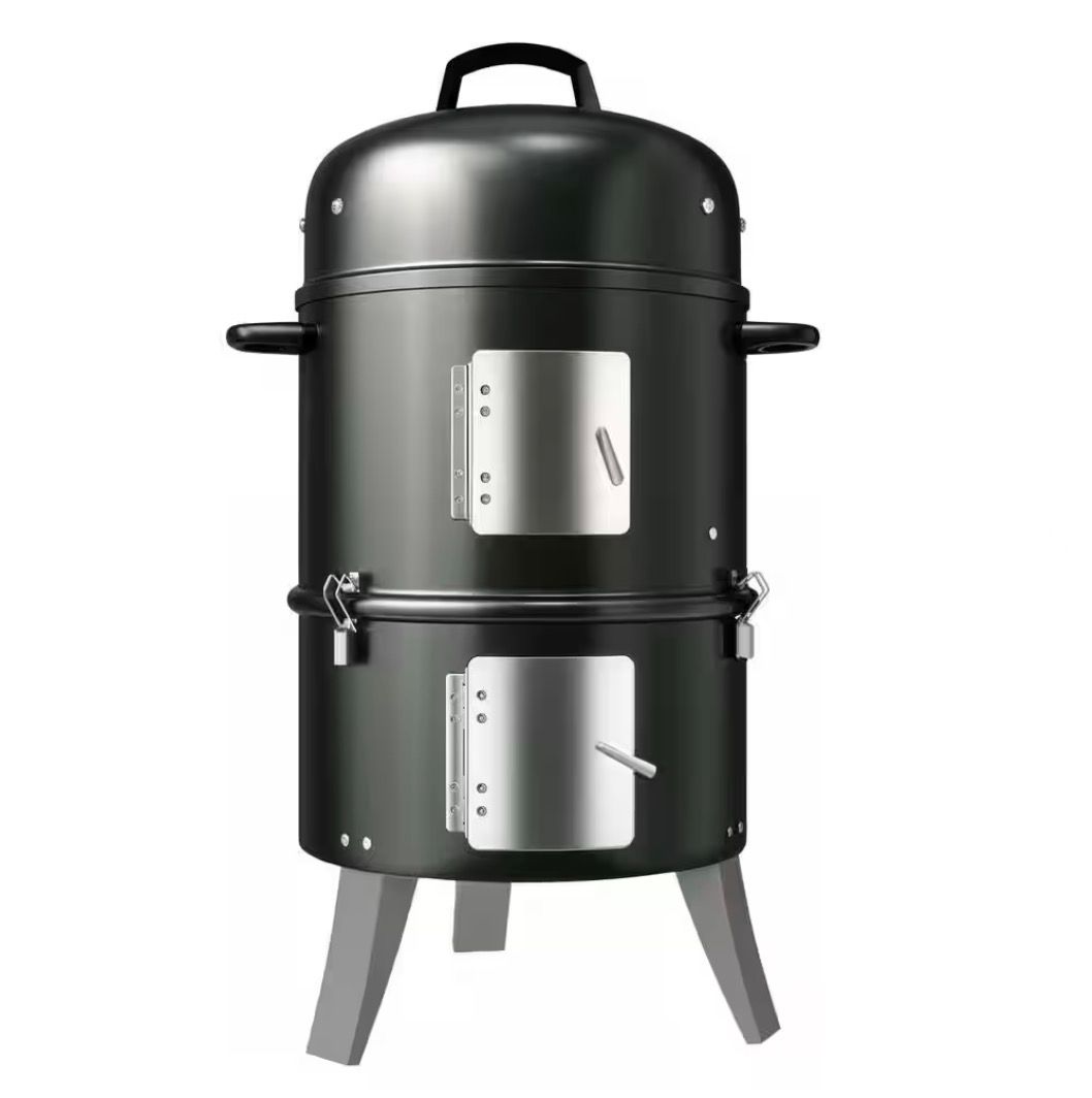 16 INCH BARREL CHARCOAL SMOKER