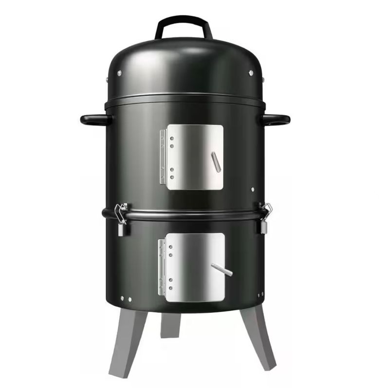 16 INCH BARREL CHARCOAL SMOKER