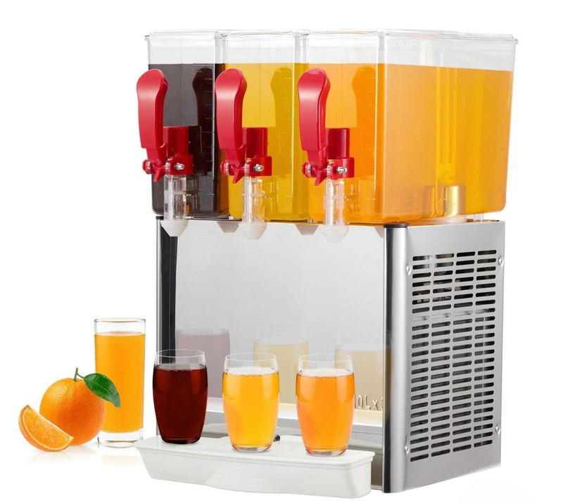 30L commercial stainless steel 3 tank juice dispenser
