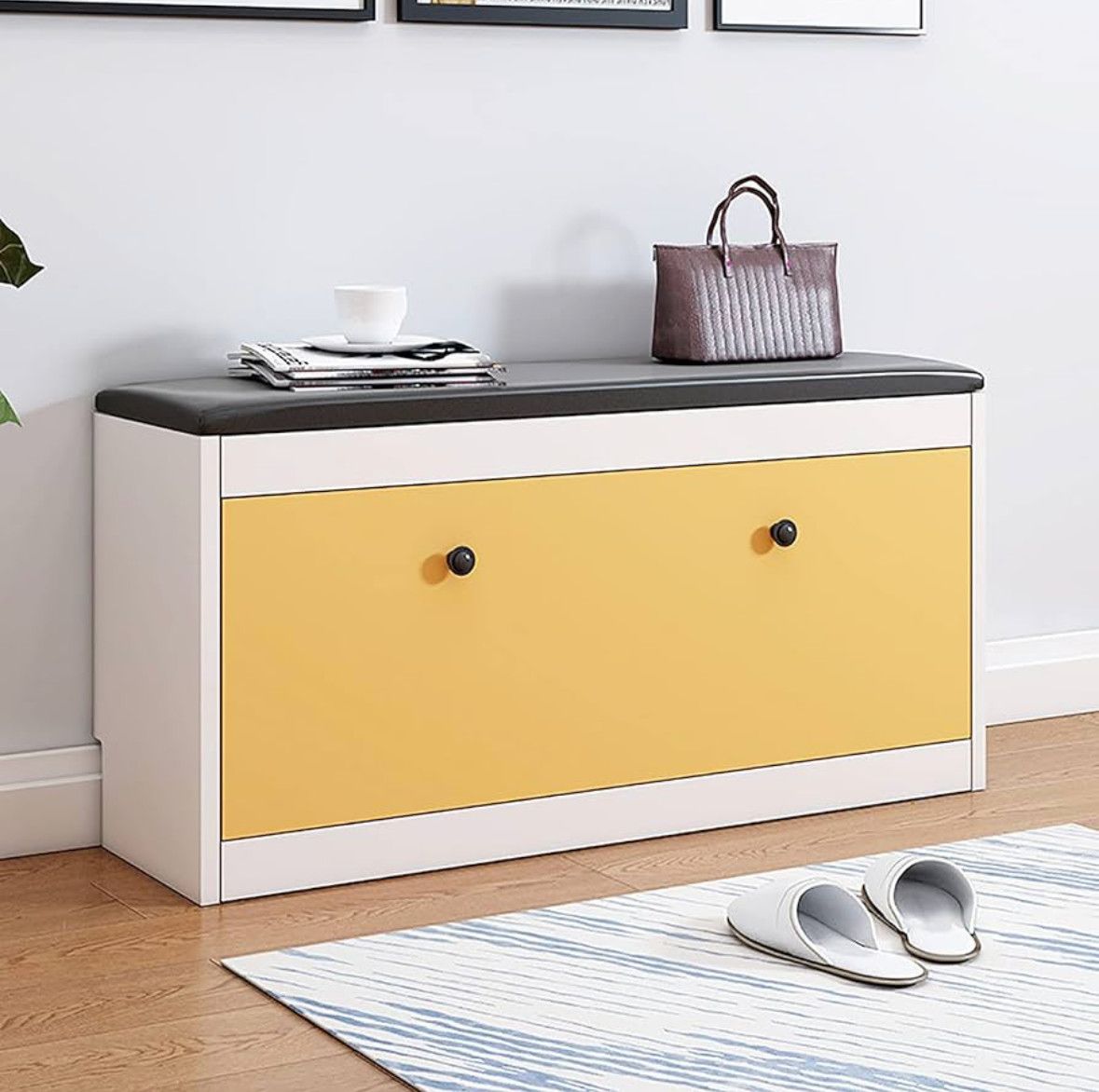 Shoe storage bench